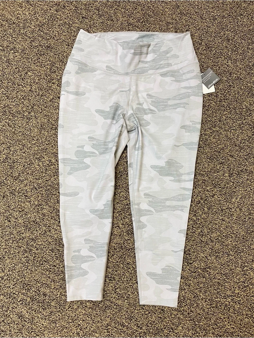 Eddie Bauer High Point Compression Gray Camo Leggings - Women's Plus Size 1X
